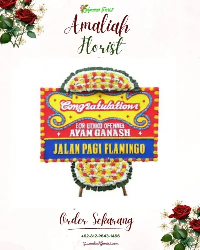 Bunga Papan Congratulation di Gedung Serbaguna Pahandut